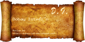 Dobay István névjegykártya