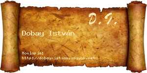 Dobay István névjegykártya