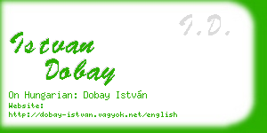 istvan dobay business card